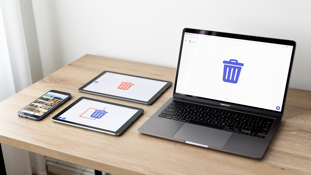 Comment supprimer la corbeille sur les appareils Samsung ?