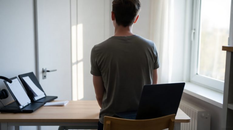 Télétravail : les outils numériques qui font vraiment la différence pour une petite structure Personne en teletravail a domicile devant un ordinateur portable