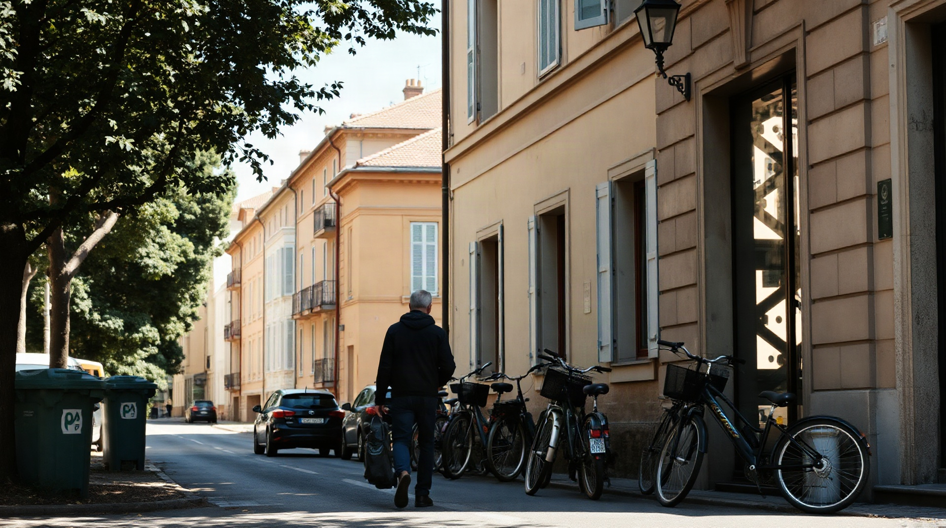 Vue d'un quartier universitaire toulousain depuis la rue